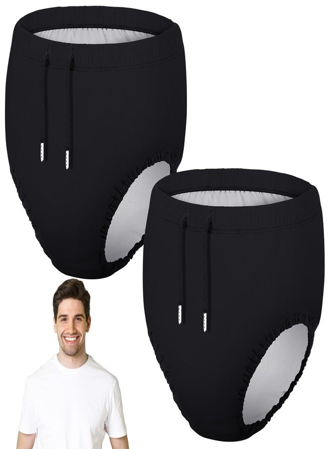 Glitopper 2 Pcs Reusable Adult Swim Diapers Special Needs Cloth Diaper Covers Washable Nappy Trunks Waterproof Leakproof for Postpartum Women Incontinence Protection Unisex(XL) - Image 1